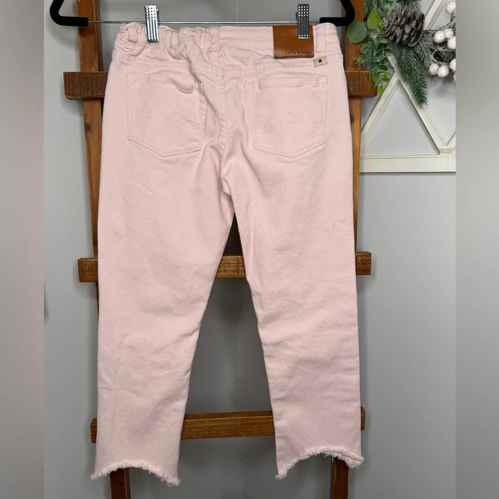 Lucky Brand Light Pink Cropped Jeans